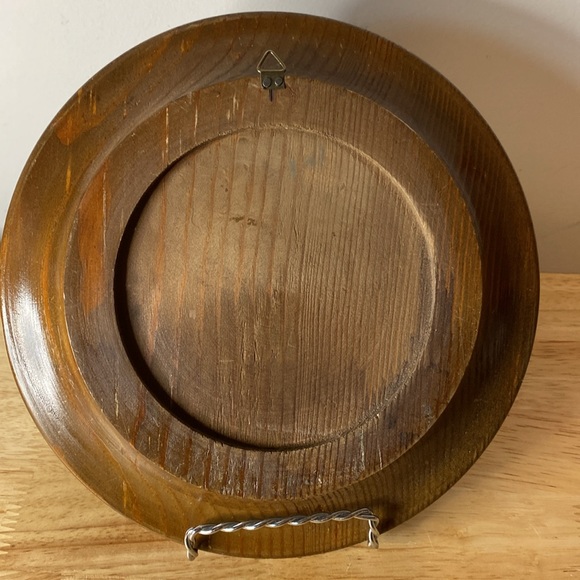 Poland , Polish Folk Art Carved Wood plate - Picture 3 of 3